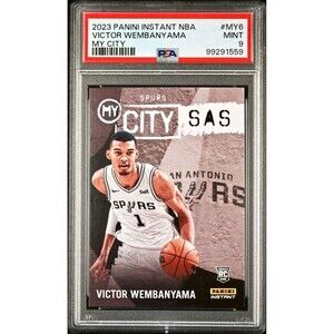 Victor Wembanyama 2023 Panini MyCity Rookie NBA #MY-6 Card PSA 9 Mint